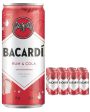 Bacardi Rum & Cola Premixed Cocktail Can Multipack, 12 x 250 ml Sale