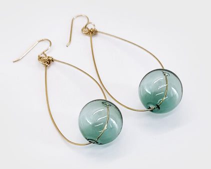 Blue Steel Translucent | Glass Earrings on Sale