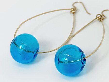 Blue| Glass Earrings Sale