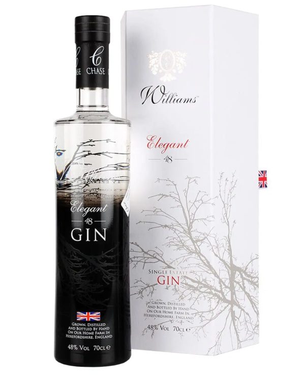 Chase Williams Elegant Gin With Gift Box, 70 cl Sale