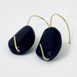 Midnight Blue| Gold Earrings Online