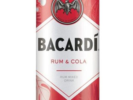 Bacardi Rum & Cola Premixed Cocktail Can, 250 ml on Sale