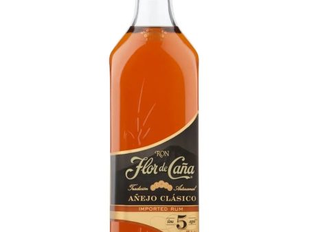 Flor de Cana 5 Year Old Black Rum, 70 cl Supply