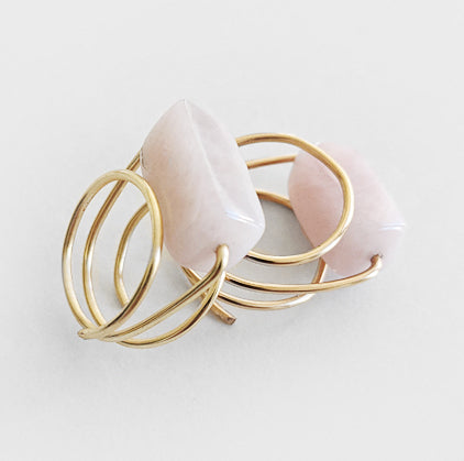 Rose Quartz | Gold Ring Online now