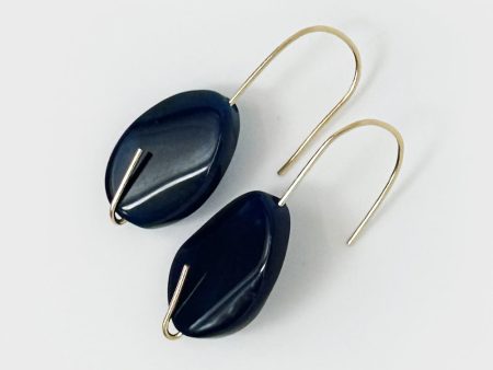 Midnight Blue| Gold Earrings Online