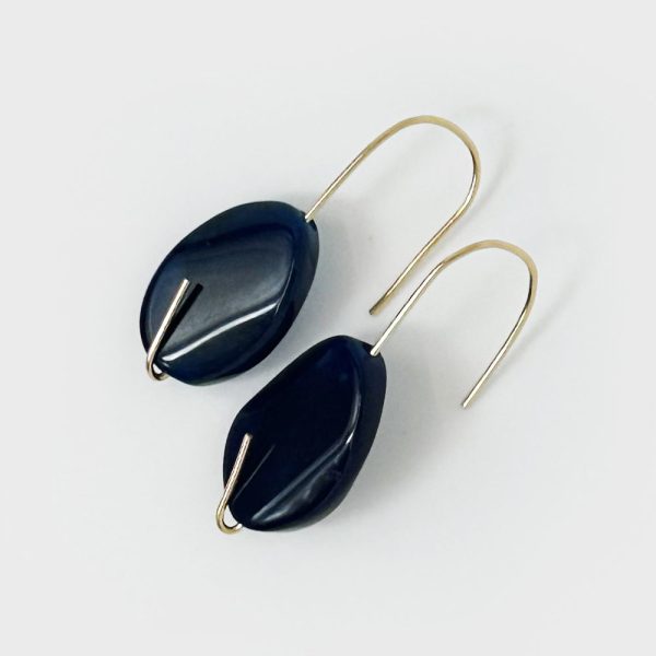 Midnight Blue| Gold Earrings Online