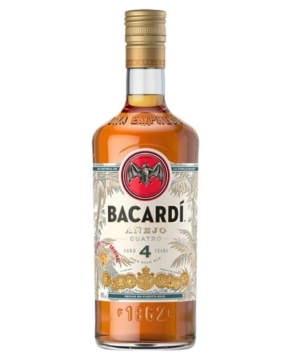 Bacardi Anejo Cuatro Rum, 70 cl Online now