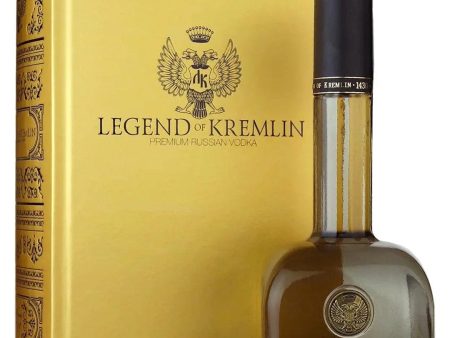 Legend Of Kremlin Vodka Black Bottle With Gold Book, 70 cl Cheap