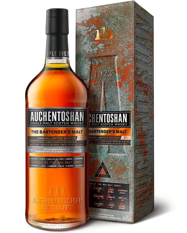 Auchentoshan Bartender s Malt Whisky, 70 cl Fashion