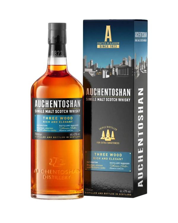 Auchentoshan 3 Wood Whisky, 70 cl Online Sale