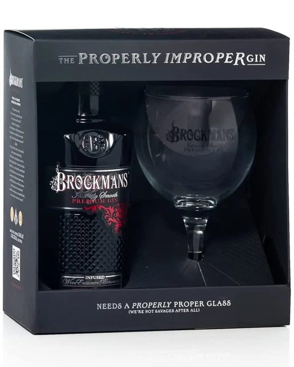 Brockmans Intensely Smooth Gin Gift Pack with Glass, 70 cl For Discount