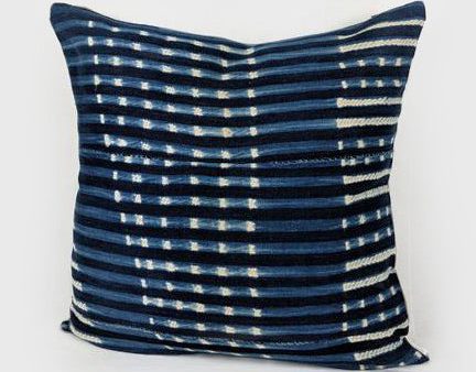 Dotted Stripes | Indigo Pillow Online