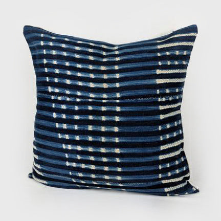 Dotted Stripes | Indigo Pillow Online