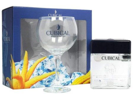 Botanic Cubical Premium London Dry Gin Glass Gift Pack, 70 cl Sale