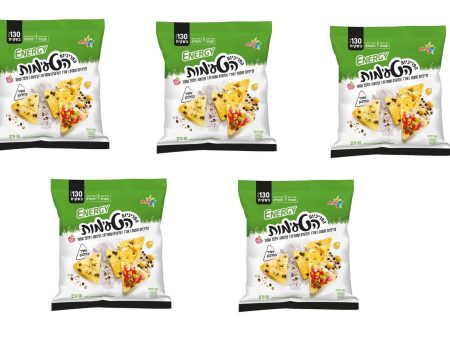 5X Energy Crackers Chickpea Lentils Quinoa Pepper Triangles Kosher Snack 30g Discount