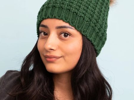 Textured Beanie Forest Green Online