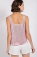 Pink Sequin Cowl Neck Top on Sale