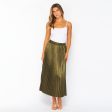 Olive Pleated Skirt Online