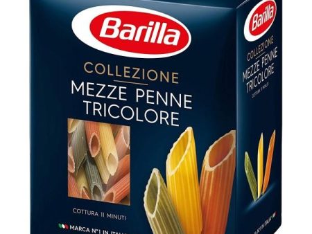 Barilla Durum Wheat Pasta Mezze Penne Tricolore Kosher 500gr (1 pack) Discount