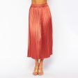 Petra Pleated Skirt Rose Gold Sale