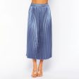 Ella Pleated Skirt Blue For Discount