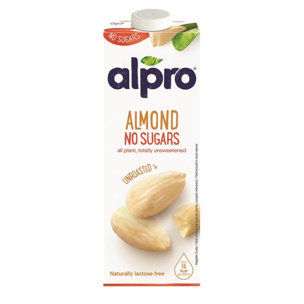 Alpro Almonds No Sugar No Roasted Long Life Drink  Kosher Product 1Liter on Sale