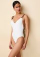 Lynn Ribbed One Piece Optic White   Noir Cheap