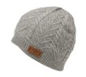 Cable Knit Beanie Lt Gray Fashion