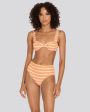 Lilo Ribbed Bikini Top Sorbet Stripe Supply