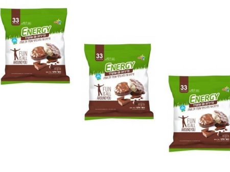 3X Energy Crackers Coated in Milk Chocolate Kosher Israeli Product 70g Fashion