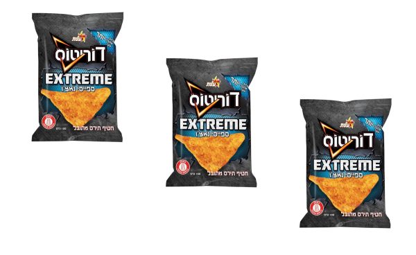 3x Doritos Pack Corn Snack Spicy Nacho Flavored Kosher By Elite Israel 100g Cheap