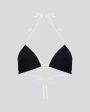 Iris Ribbed Bikini Top Noir   Optic White Online now