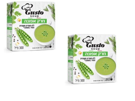 2 Packs of Peas Prepared Real Soup By Gusto Kosher Product 300ml Online Hot Sale