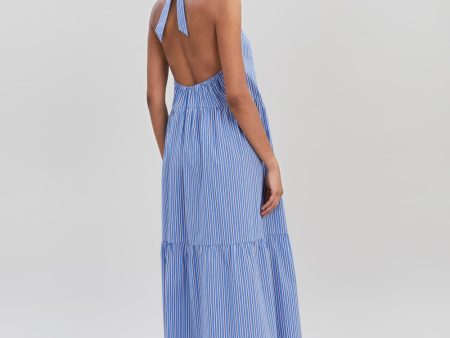 Kai Dress French Navy Stripe on Sale