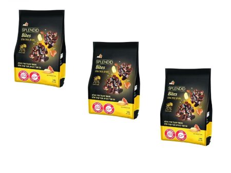 3X Splendid Bites Chocolate Peanuts & Caramel Snack Kosher By Elite Israel 105g on Sale