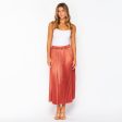 Petra Pleated Skirt Rose Gold Sale