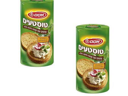 2 Packs of Round Toast with Whole Wheat Kosher By Osem Israel 125g Online now