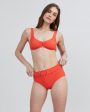 Annie Bikini Bottom Lava Hot on Sale