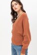 Dolman Sleeve Sweater Terra Cotta Cheap