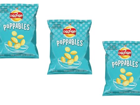 3x Elite Tapuchips Poppables Chips Snack  Flavored Kosher Israel Product 45g Discount