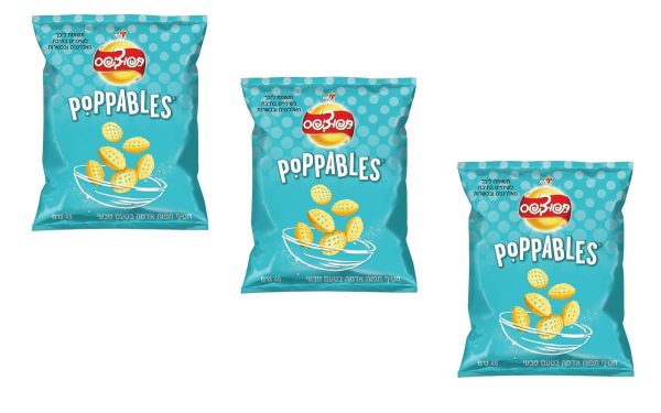 3x Elite Tapuchips Poppables Chips Snack  Flavored Kosher Israel Product 45g Discount