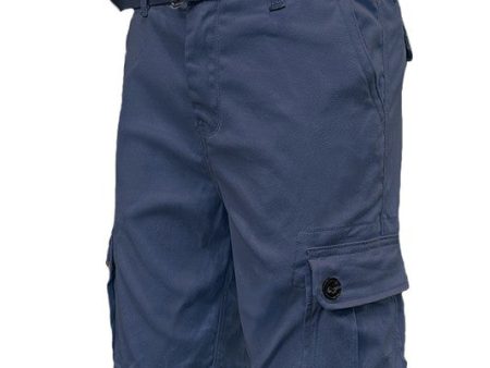 Belted Cargo Shorts Navy Sale