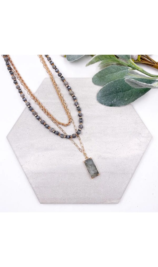 Matilda Necklace Gray Online Hot Sale