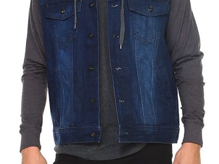 Hooded Denim Jacket Fashion