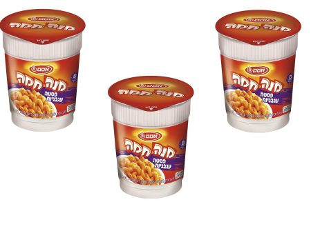 3X Mana Chama Instant Meal Cup Pasta in Tomato Sauce Kosher Osem Israel 62g Online now