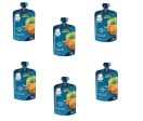 6x Gerber Pouches Apple Mango Carrot Puree Kosher +6 months 90g Fashion