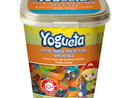 Yogueta Fruit Flavor Gummy Candies Snakes Kosher 180g Online now