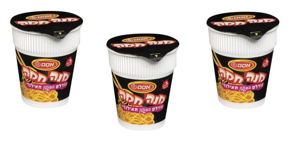 3X Mana Chama Instant Meal Cup Thai-style Flavored Noodles Kosher Osem 76g Sale