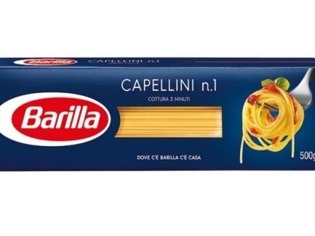 Barilla Durum wheat Pasta Capellini No.1 500gr (1 pack) Online now