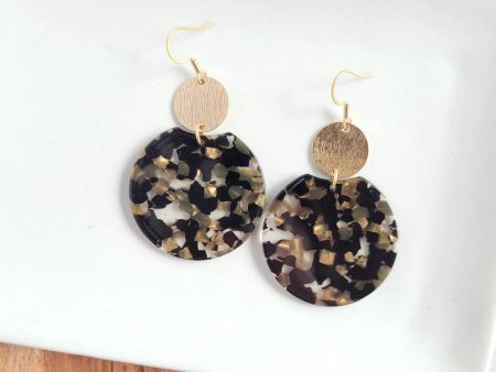 Zoey Earrings Black Bronze Supply